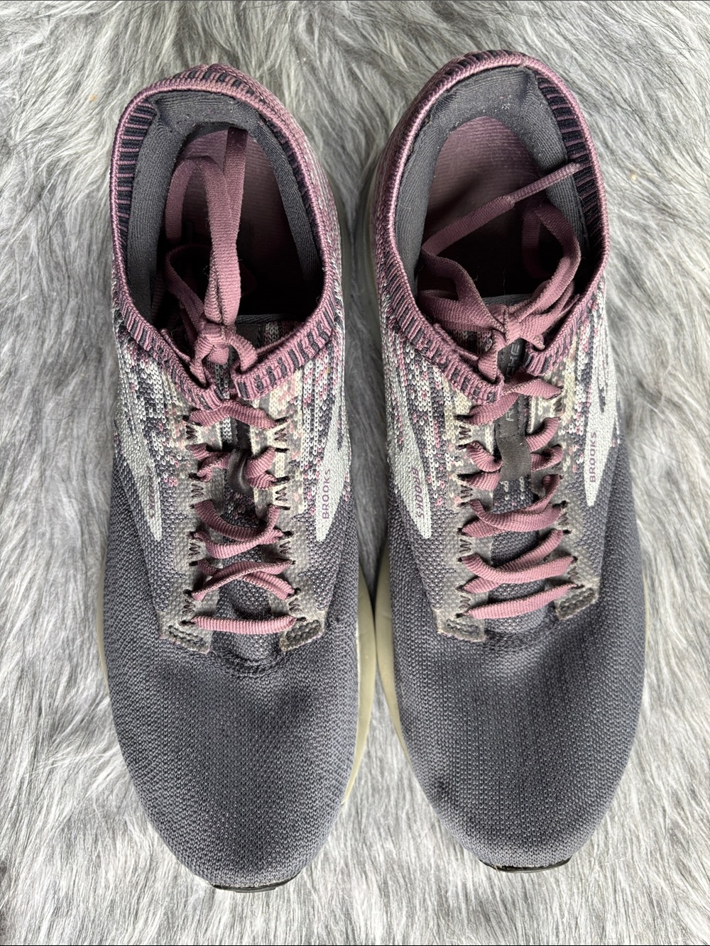 Brooks Women's Athletic Shoes in Plum and Gray
